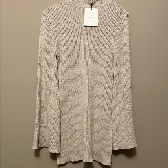 NWT - DISSH HENLEY STONE SLEEVED KNIT TUNIC - Picture 2 of 4